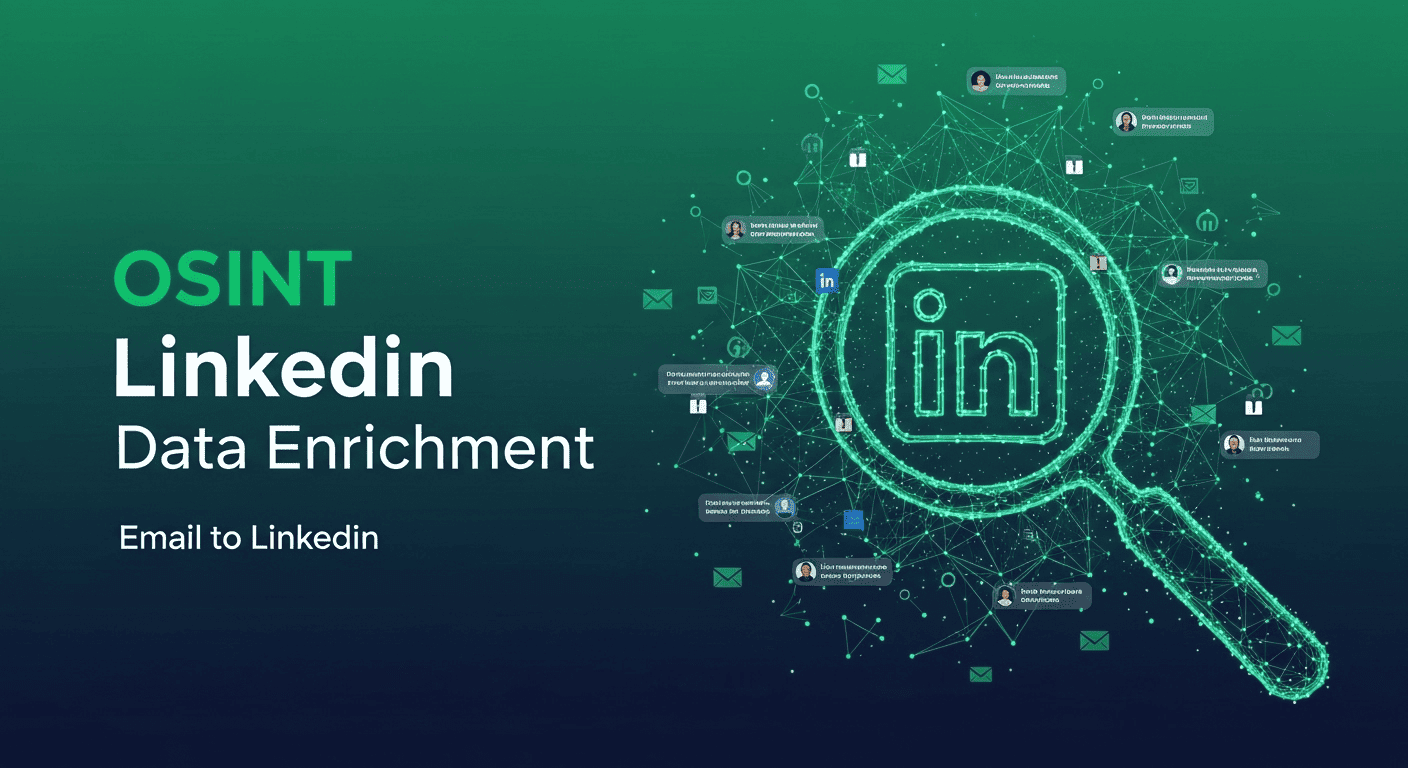 How to Find Email from LinkedIn - OSINT LinkedIn Data Enrichment