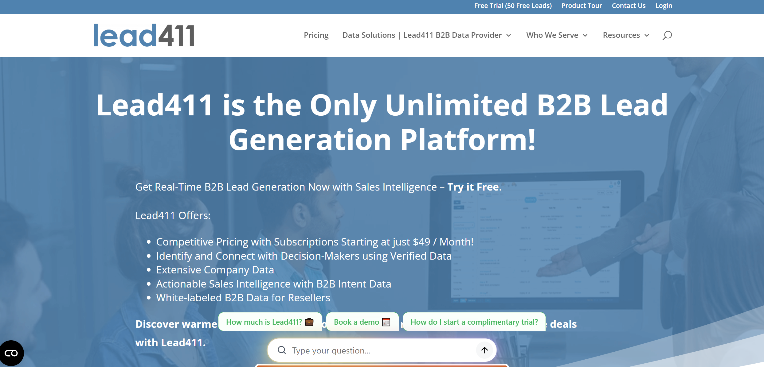 Lead411 - B2B Data Provider with Intent Data